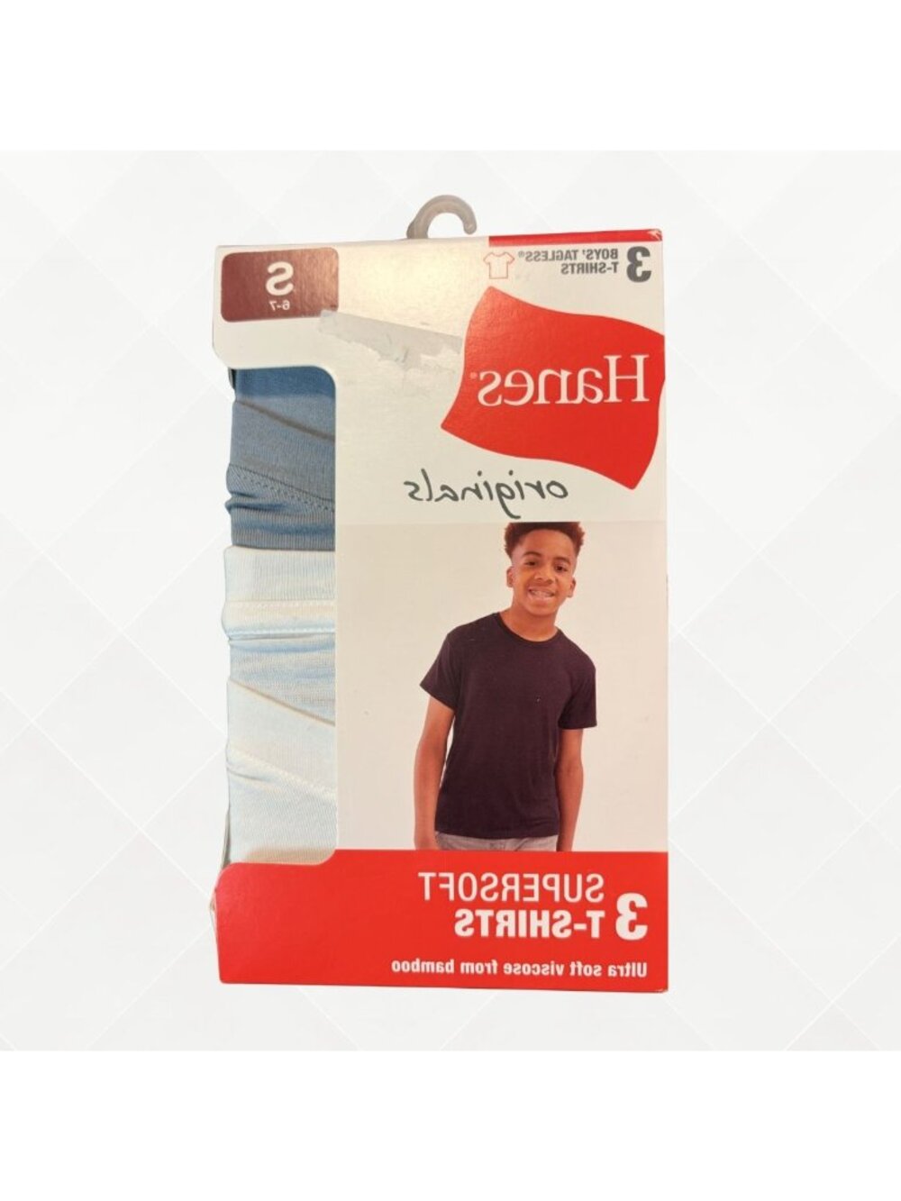 Hanes Boys SuperSoft T-Shirts • Size S • NWT • 3 Pack